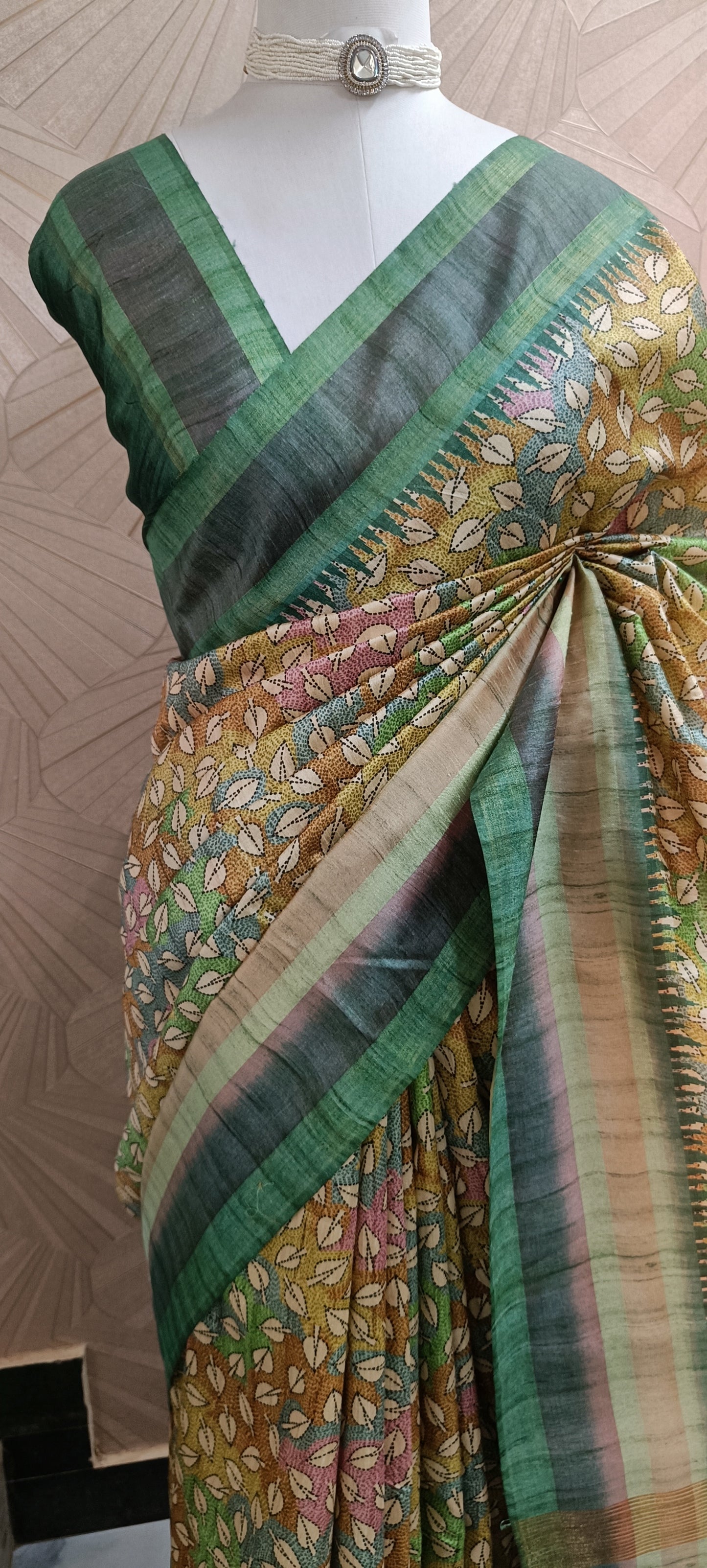 Semi Tussar Silk Saree