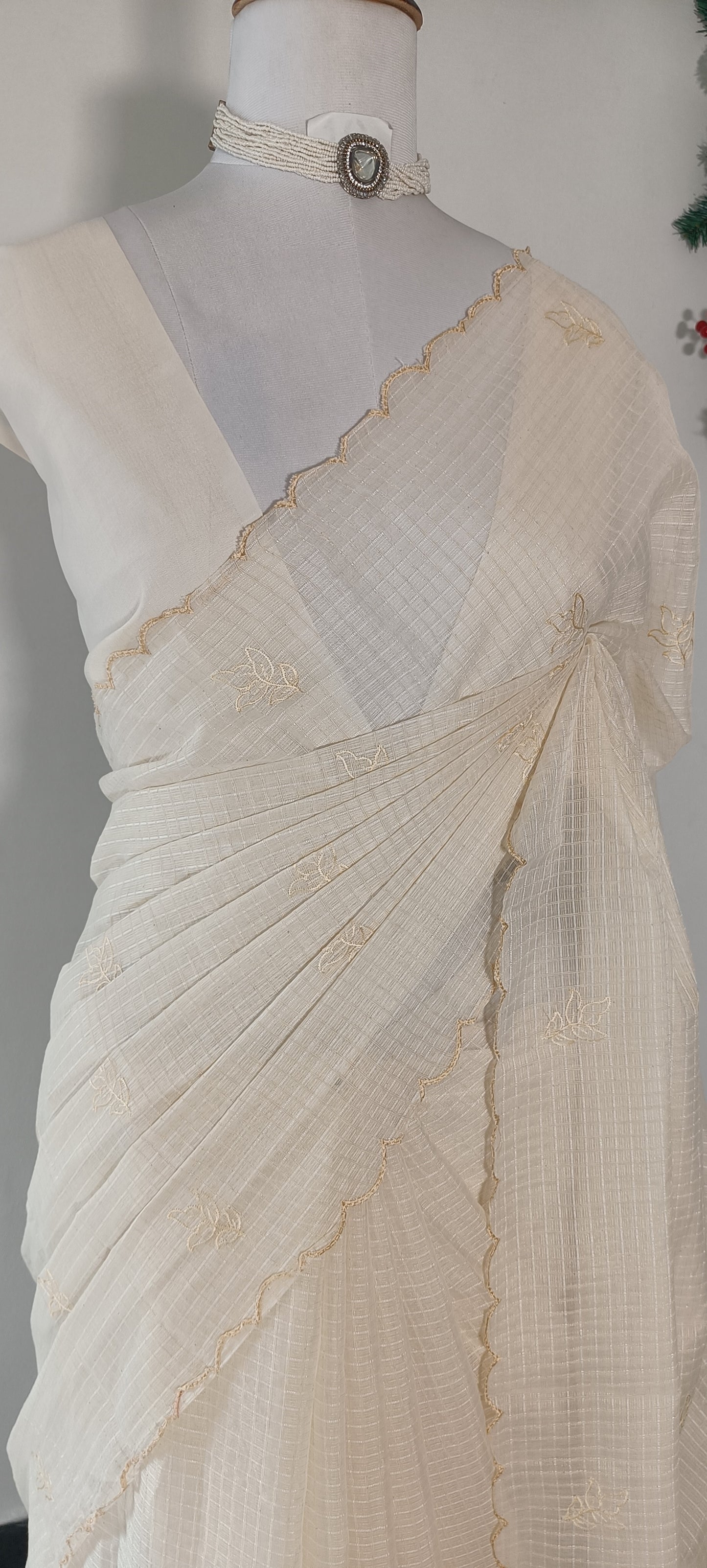 Soft Kota Embroidery Saree