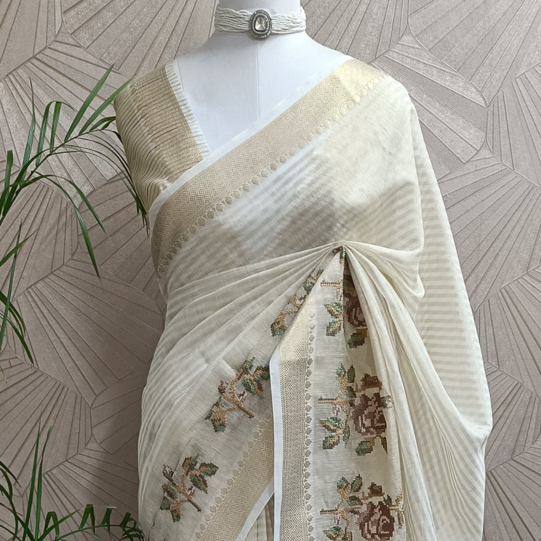 Embroidery Saree