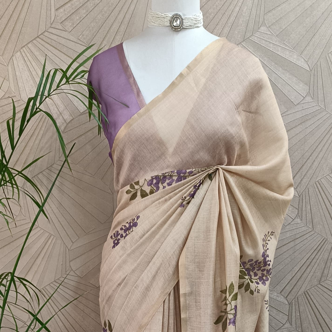 Linen Saree