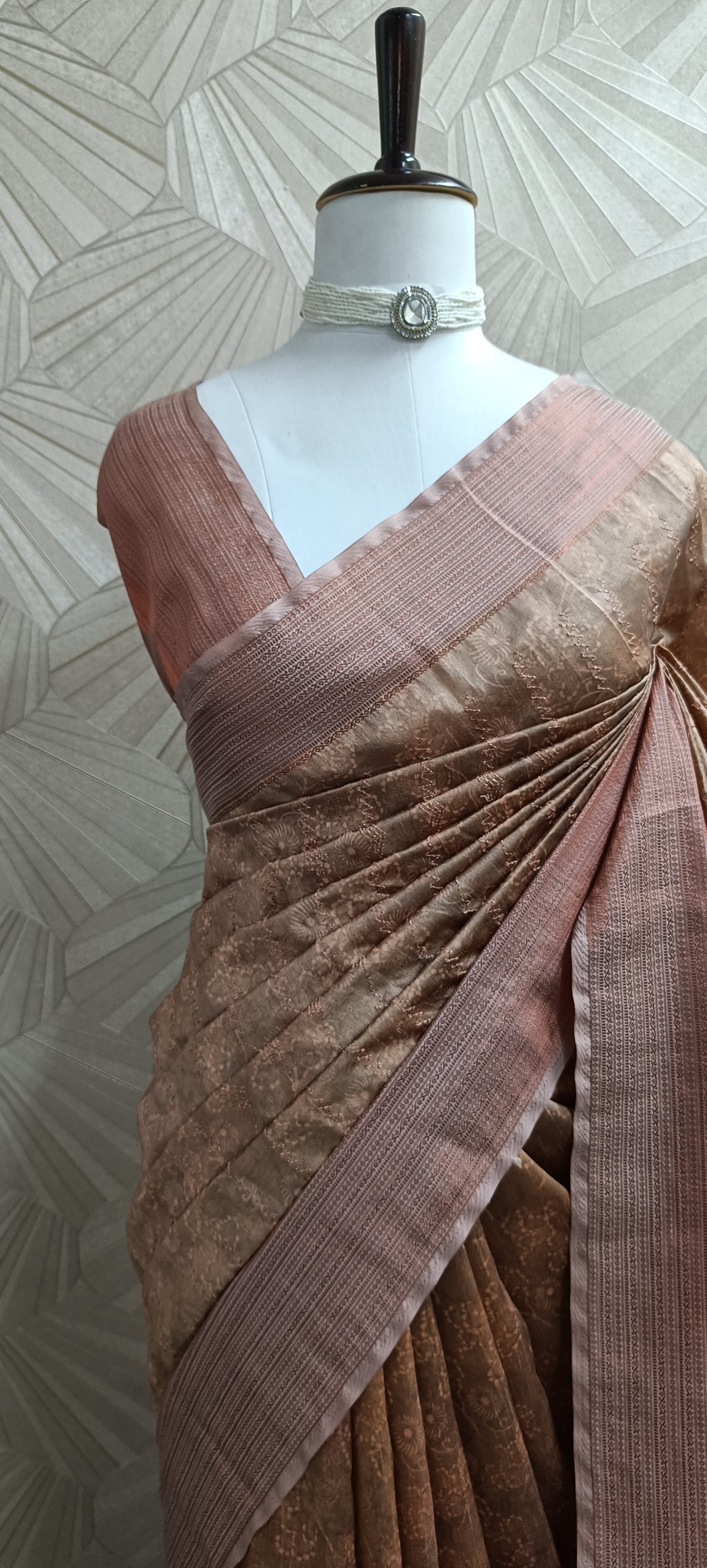 Tussar Silk Saree with Self Weave Detailing