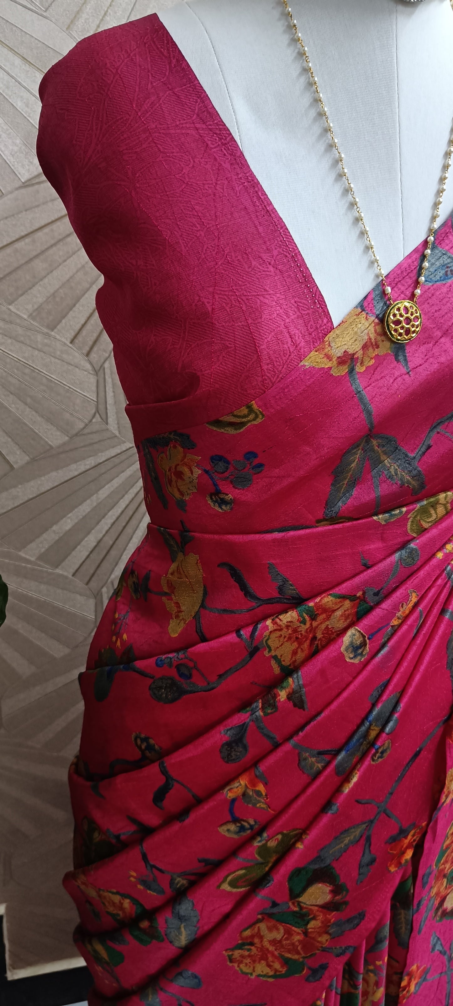 Mulberry Silk Digital Printed Saree