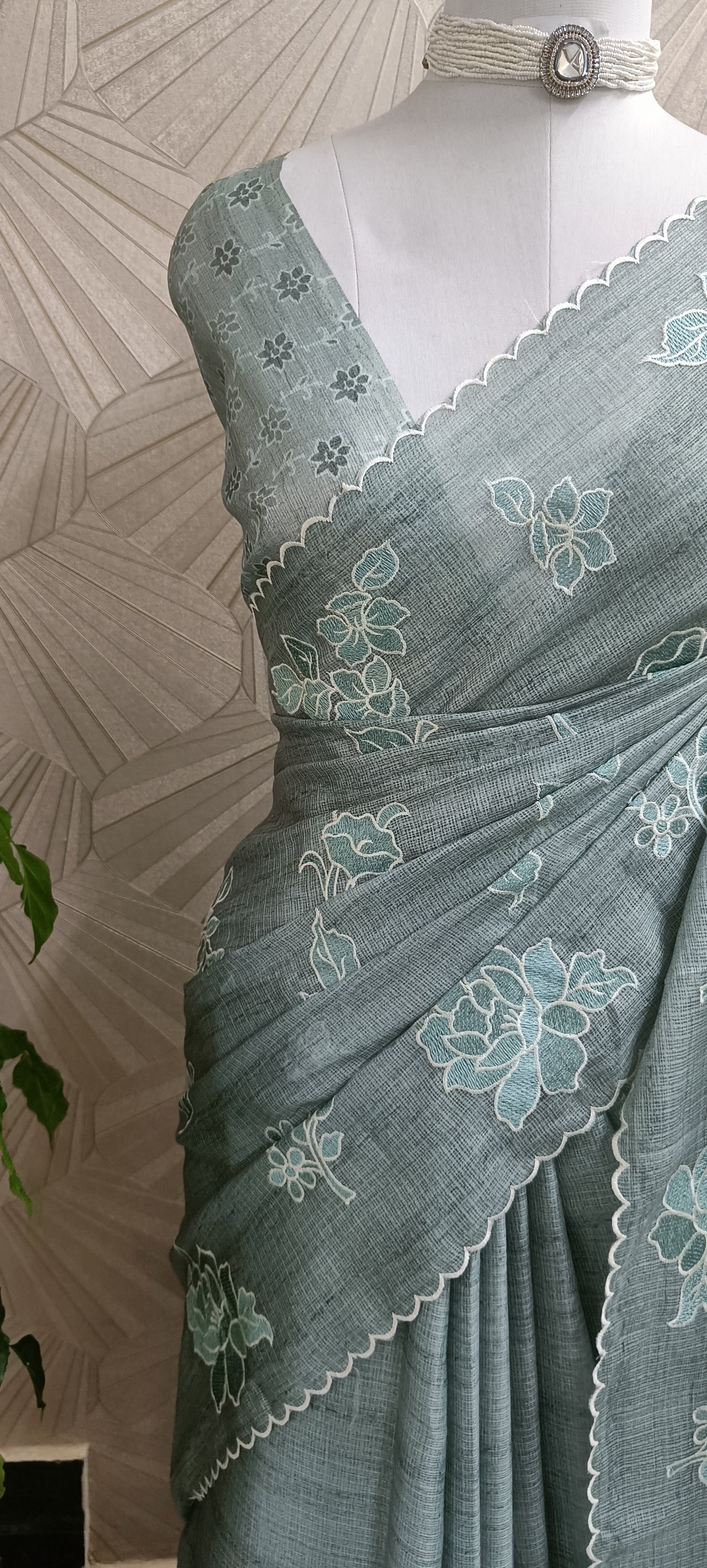 Kotta Applique Work Saree