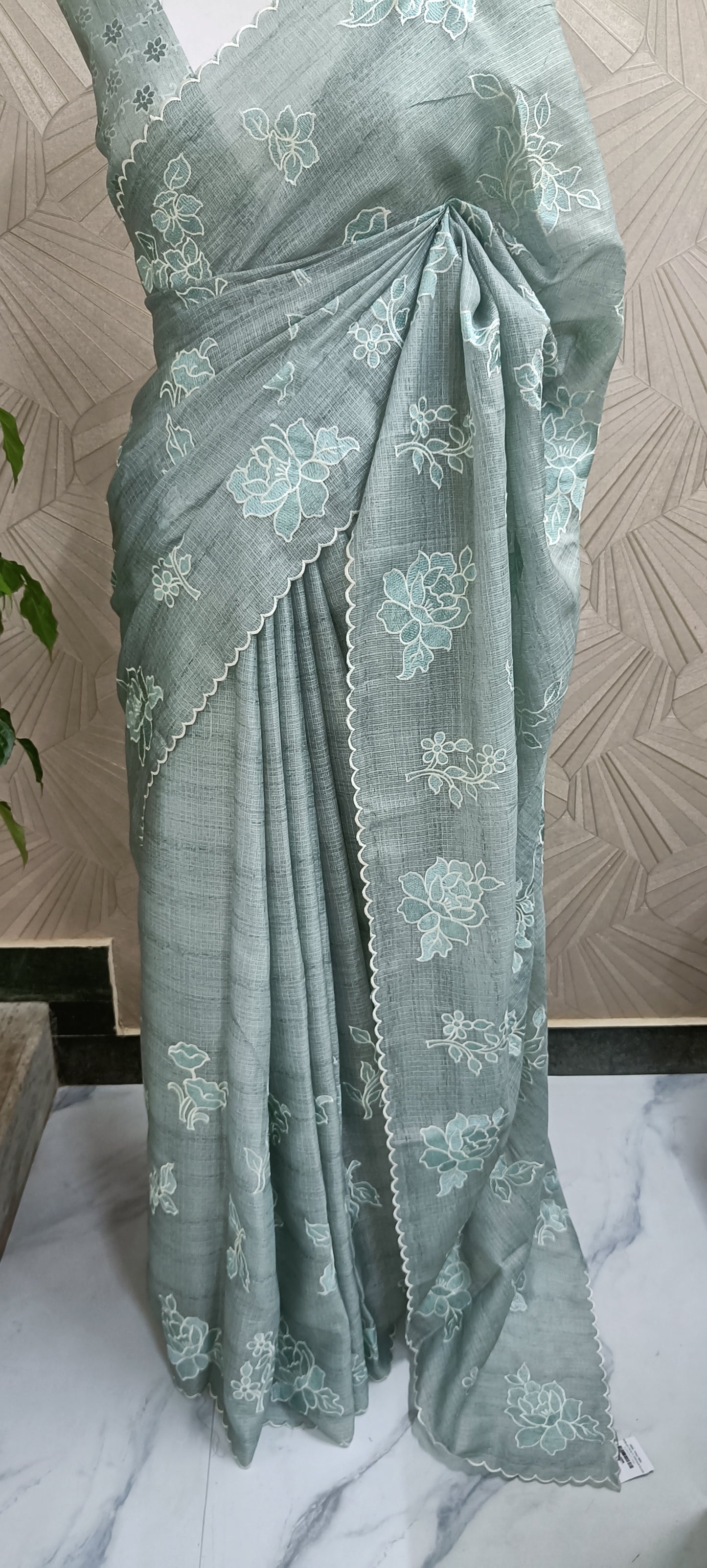 Kotta Applique Work Saree