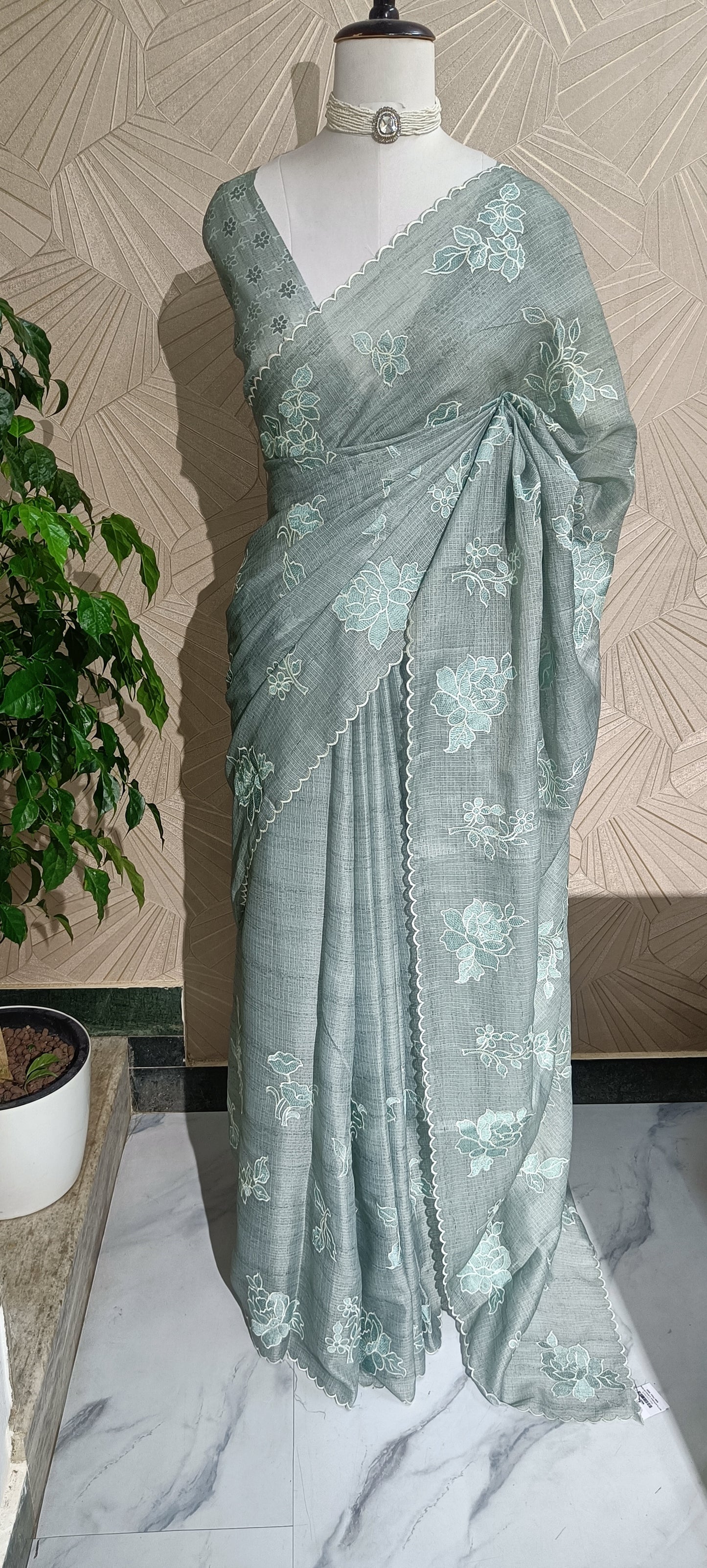 Kotta Applique Work Saree