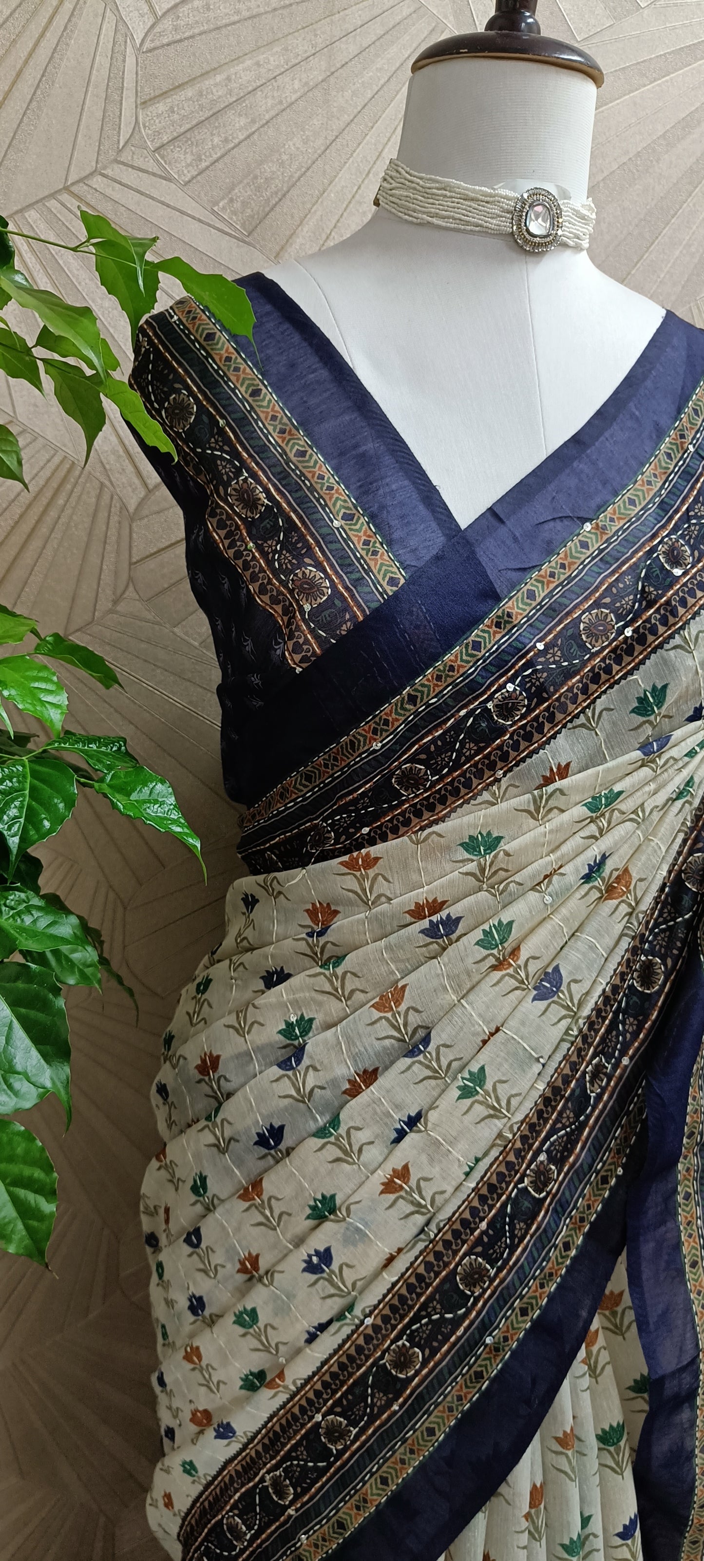 Chanderi Cotton Silk Saree