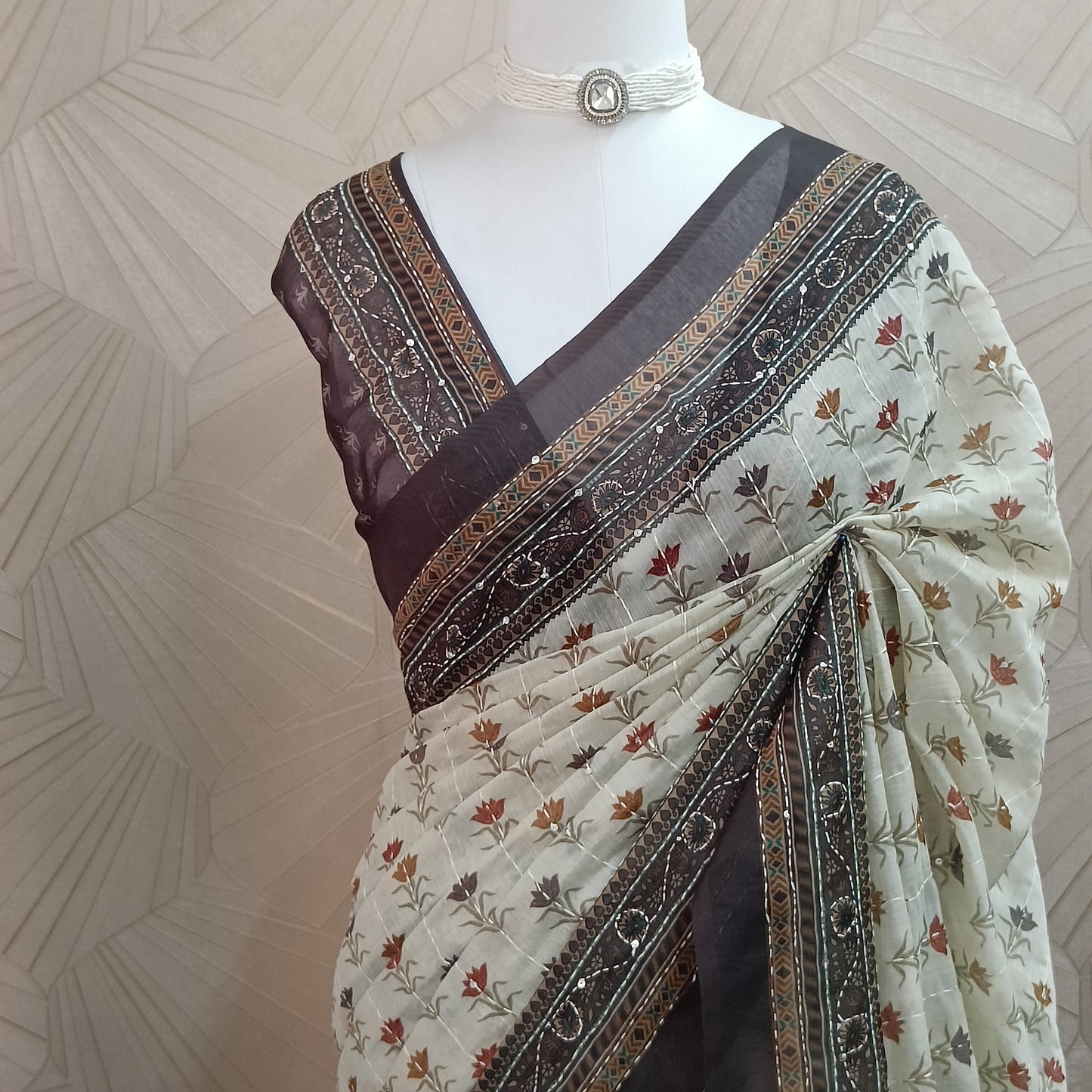 Chanderi Cotton Silk Saree