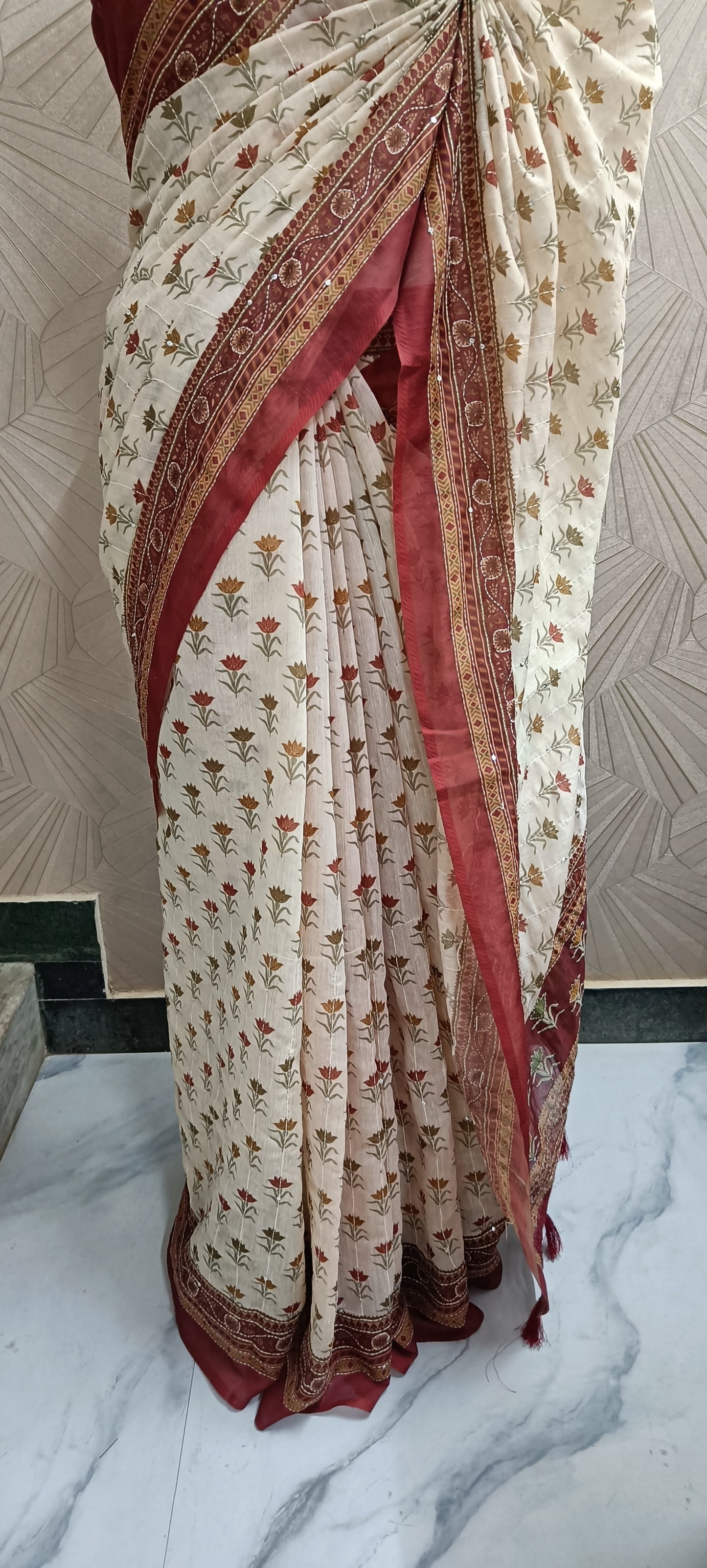 Chanderi Cotton Silk Saree