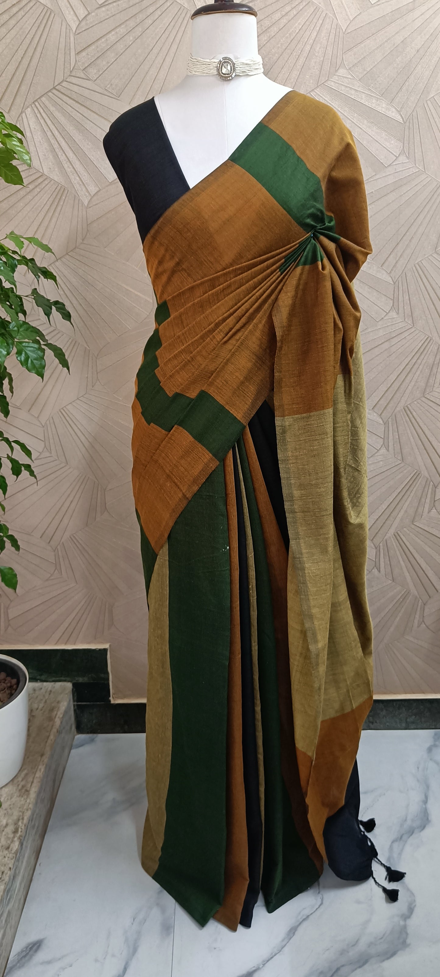 Striped Cotton Saree