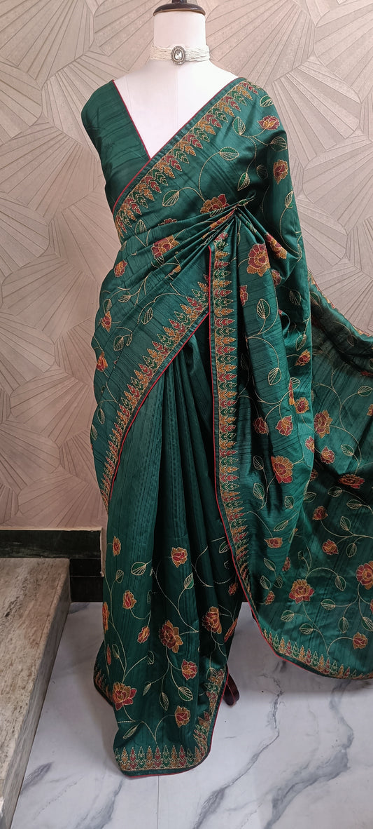 Semi Tussar Silk Saree