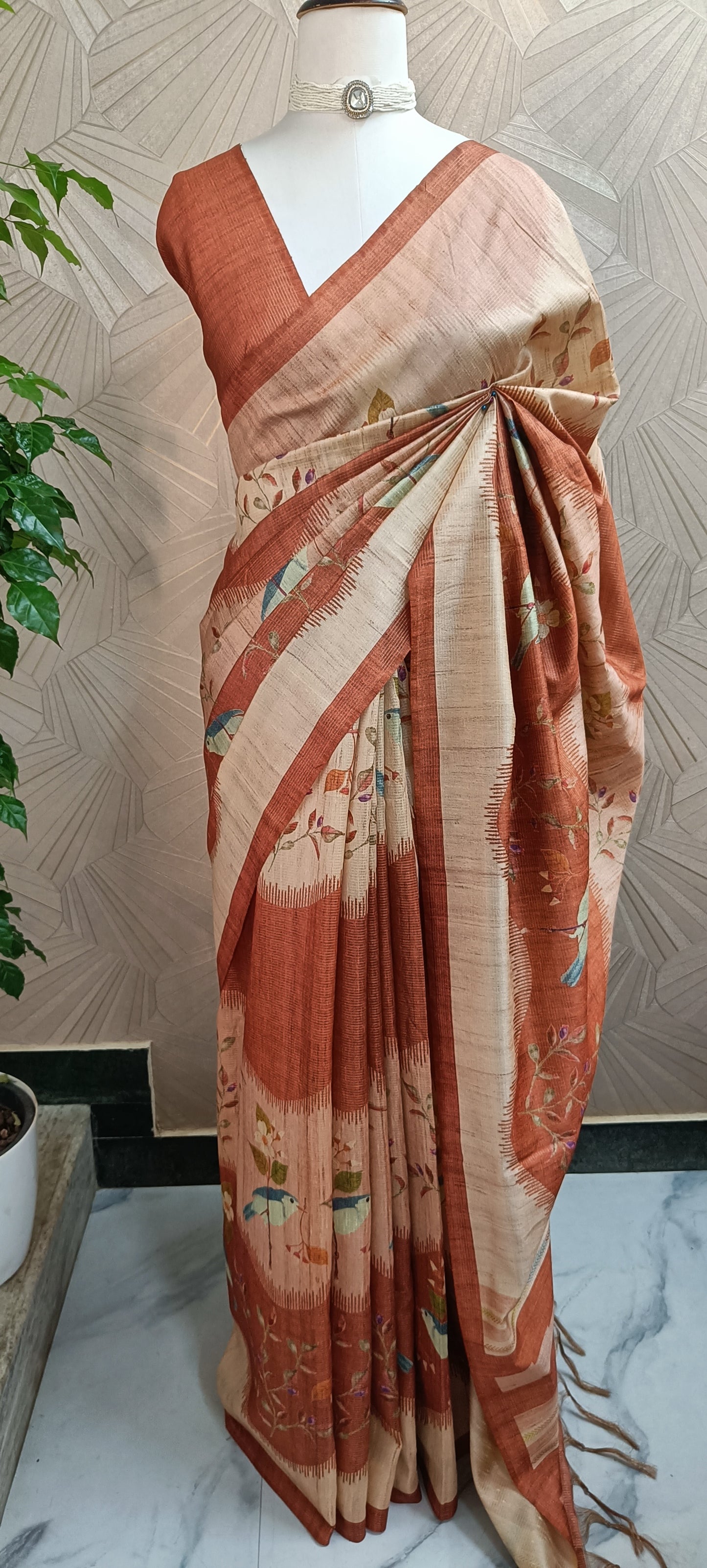 Semi Tussar Silk Saree