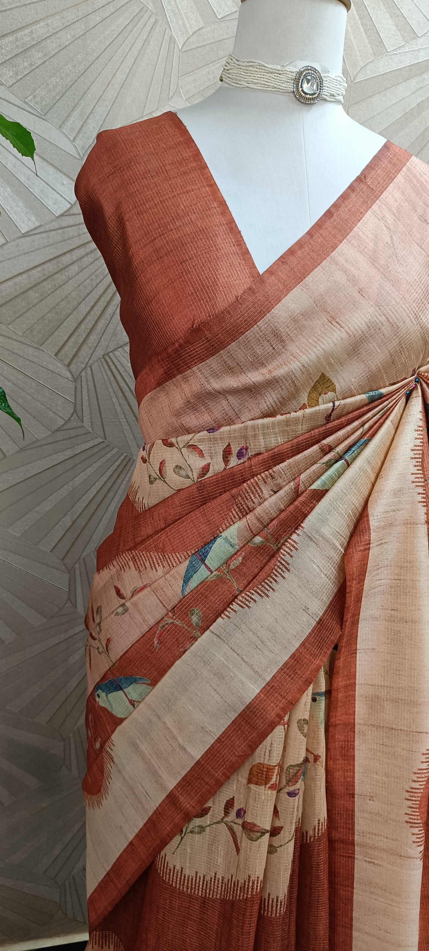 Semi Tussar Silk Saree