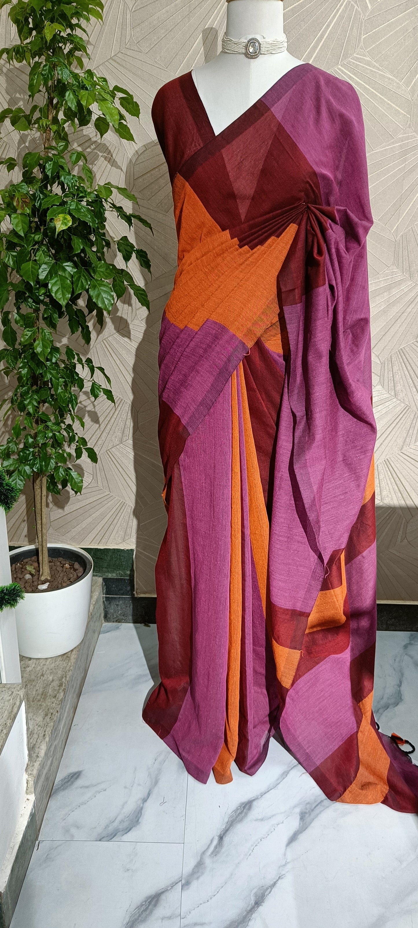 Handwoven Cotton Saree