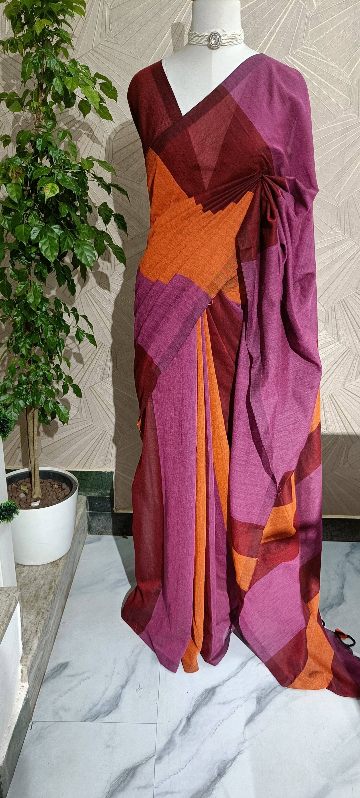 Handwoven Cotton Saree