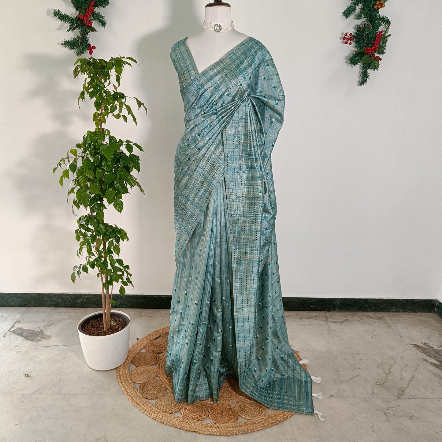 Semi Tussar Silk Saree