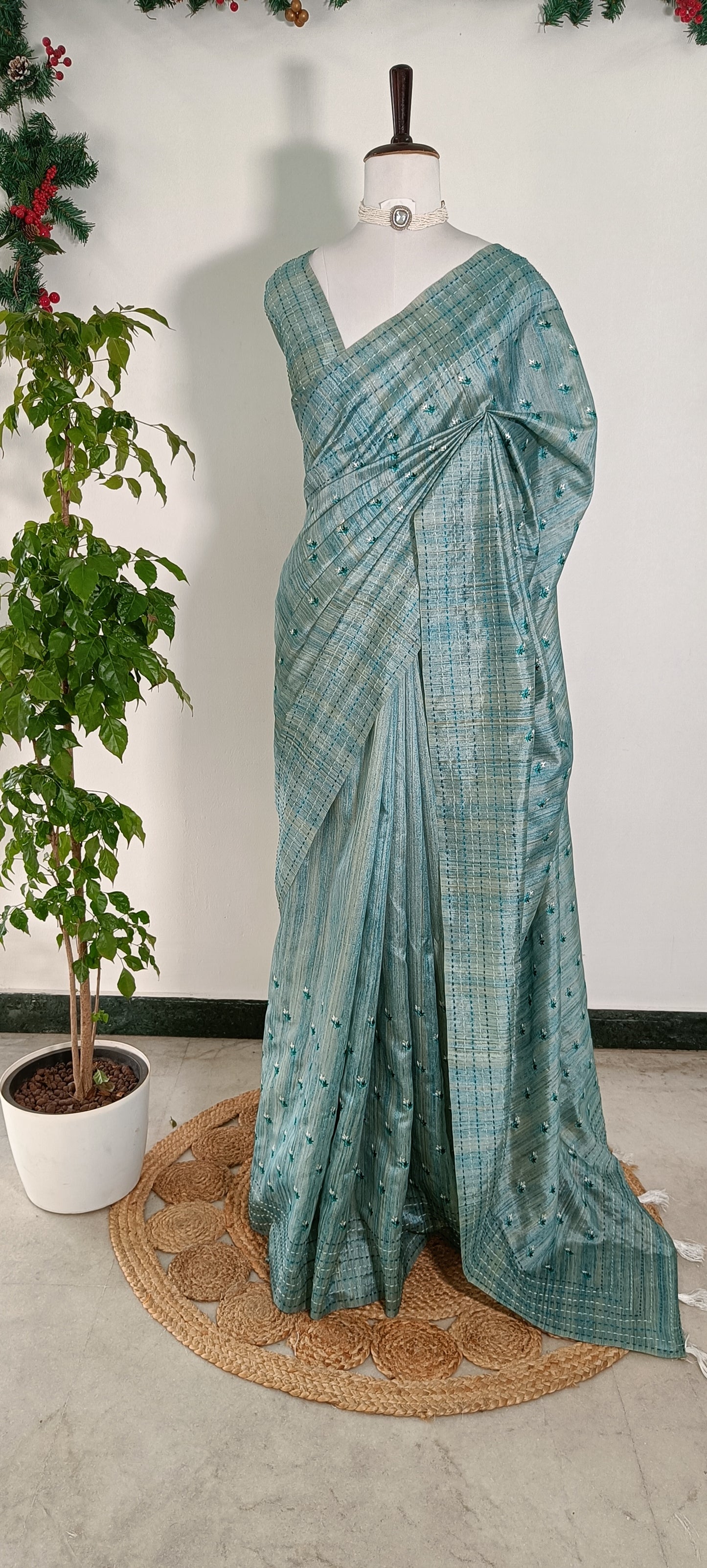 Semi Tussar Silk Saree