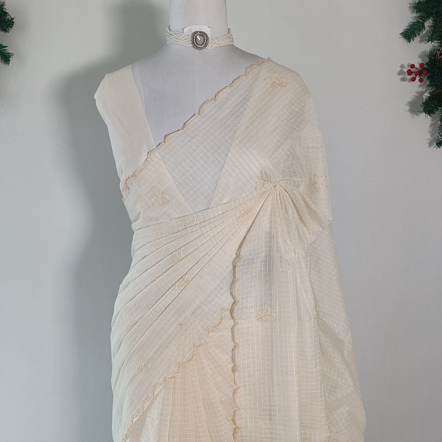 Soft Kota Embroidery Saree