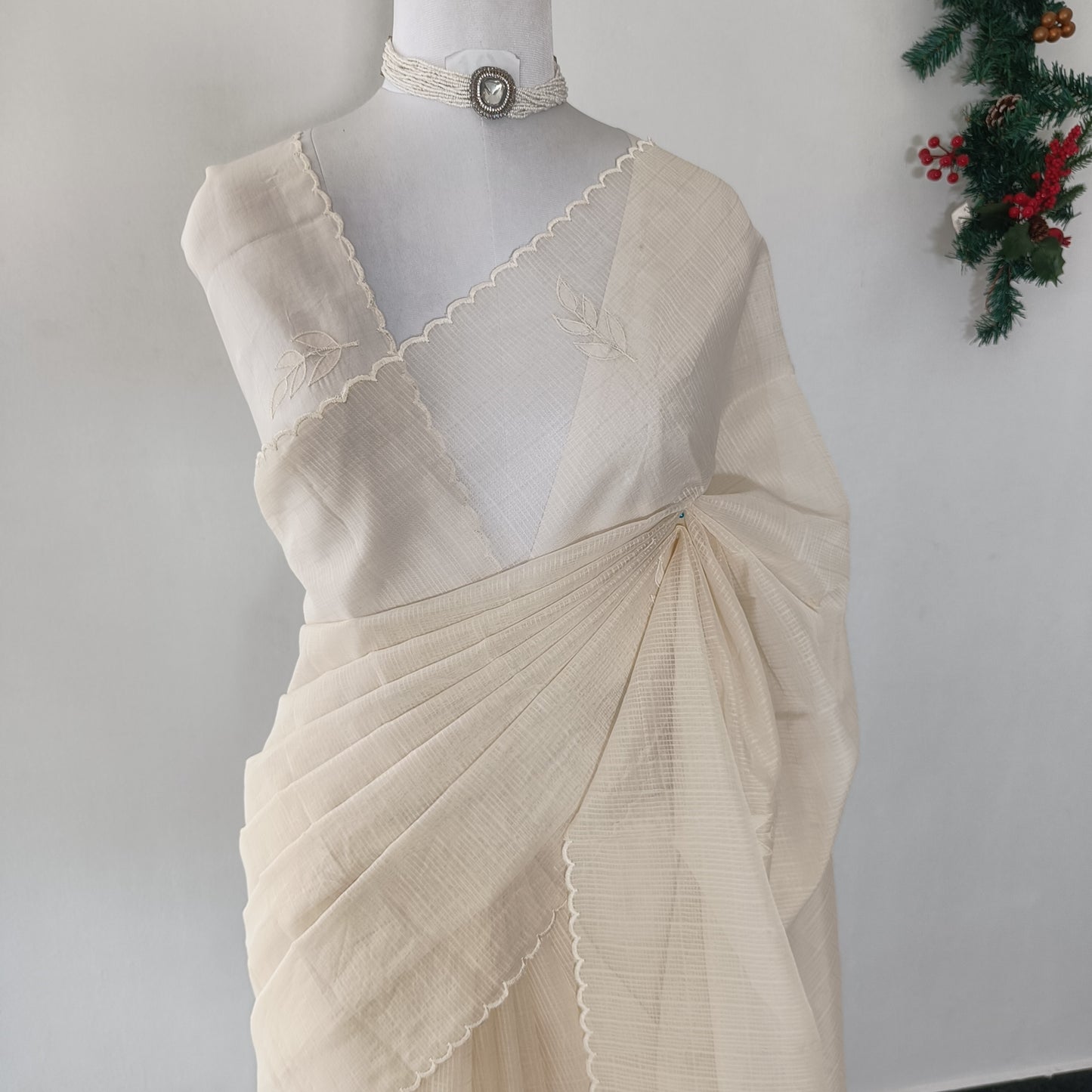 Soft Kota Embroidery Saree