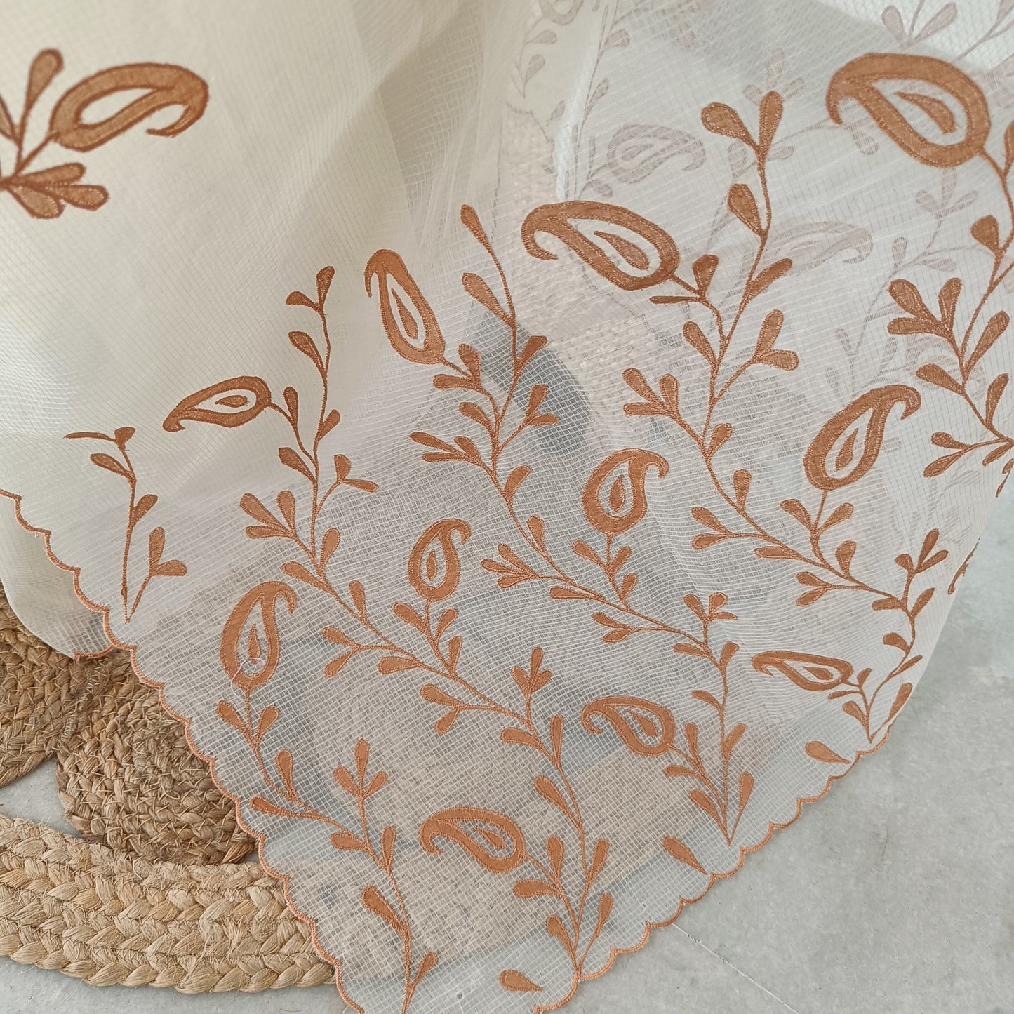 Kota Applique Work Saree