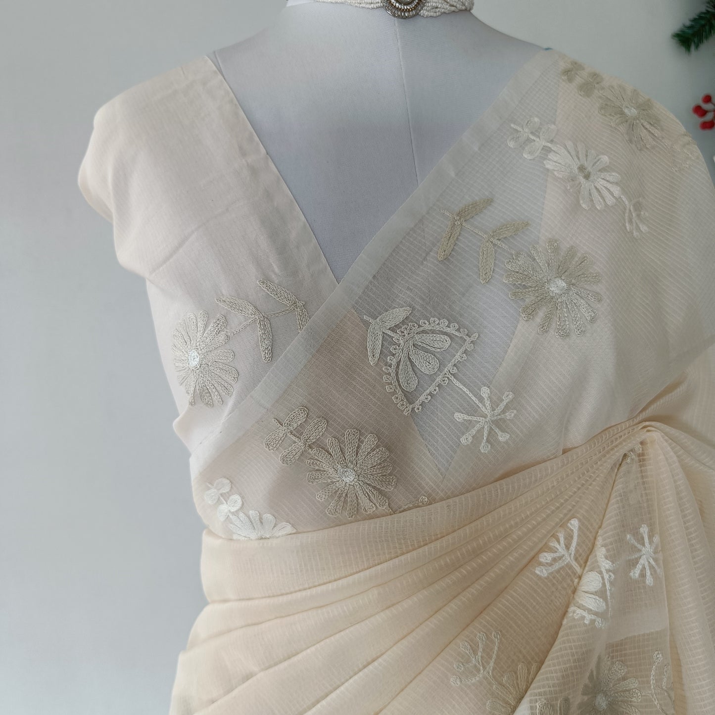 Kota Embroidery Saree