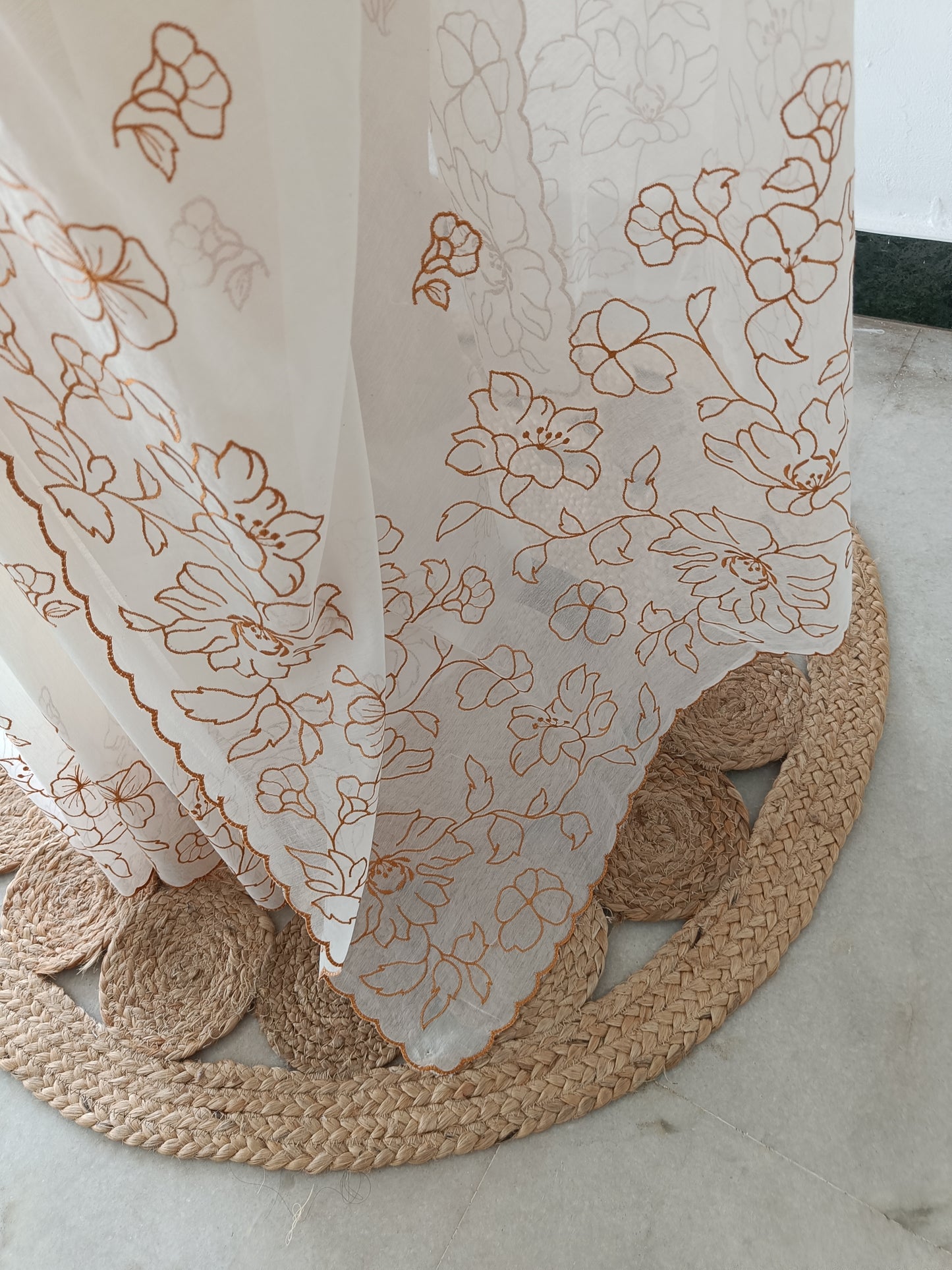 Mul Chanderi Embroidery saree