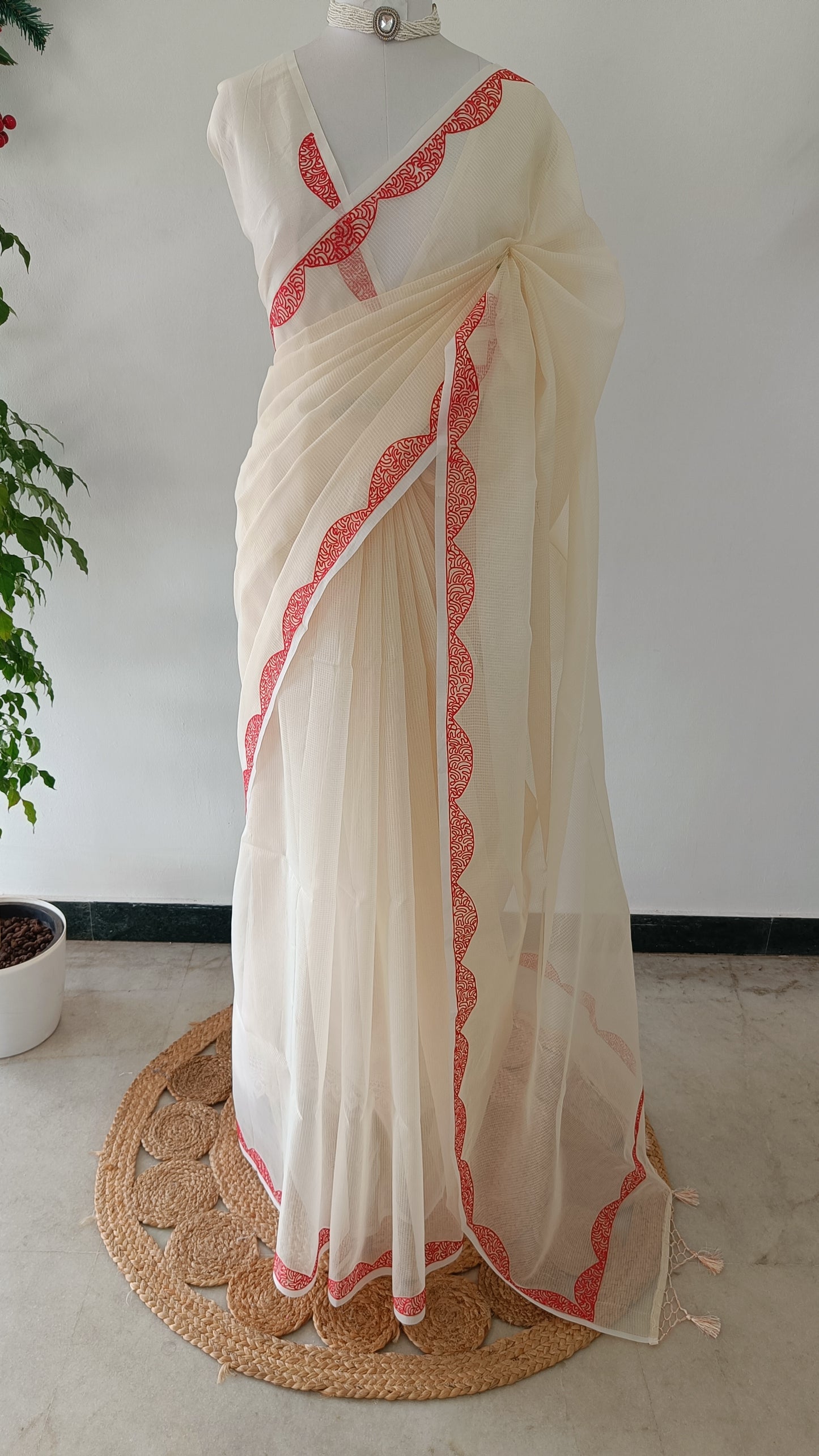 Kota Embroidery Saree