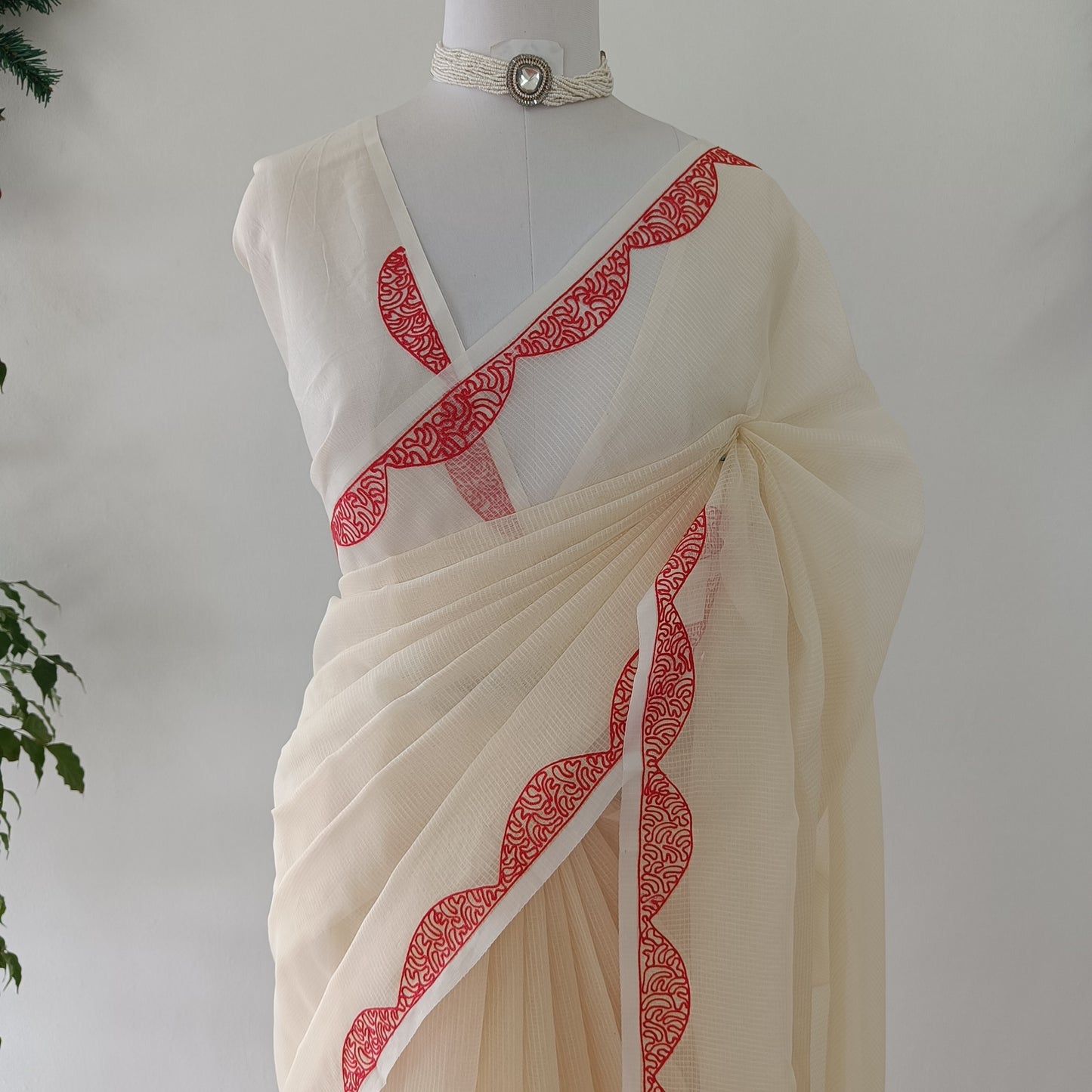Kota Embroidery Saree