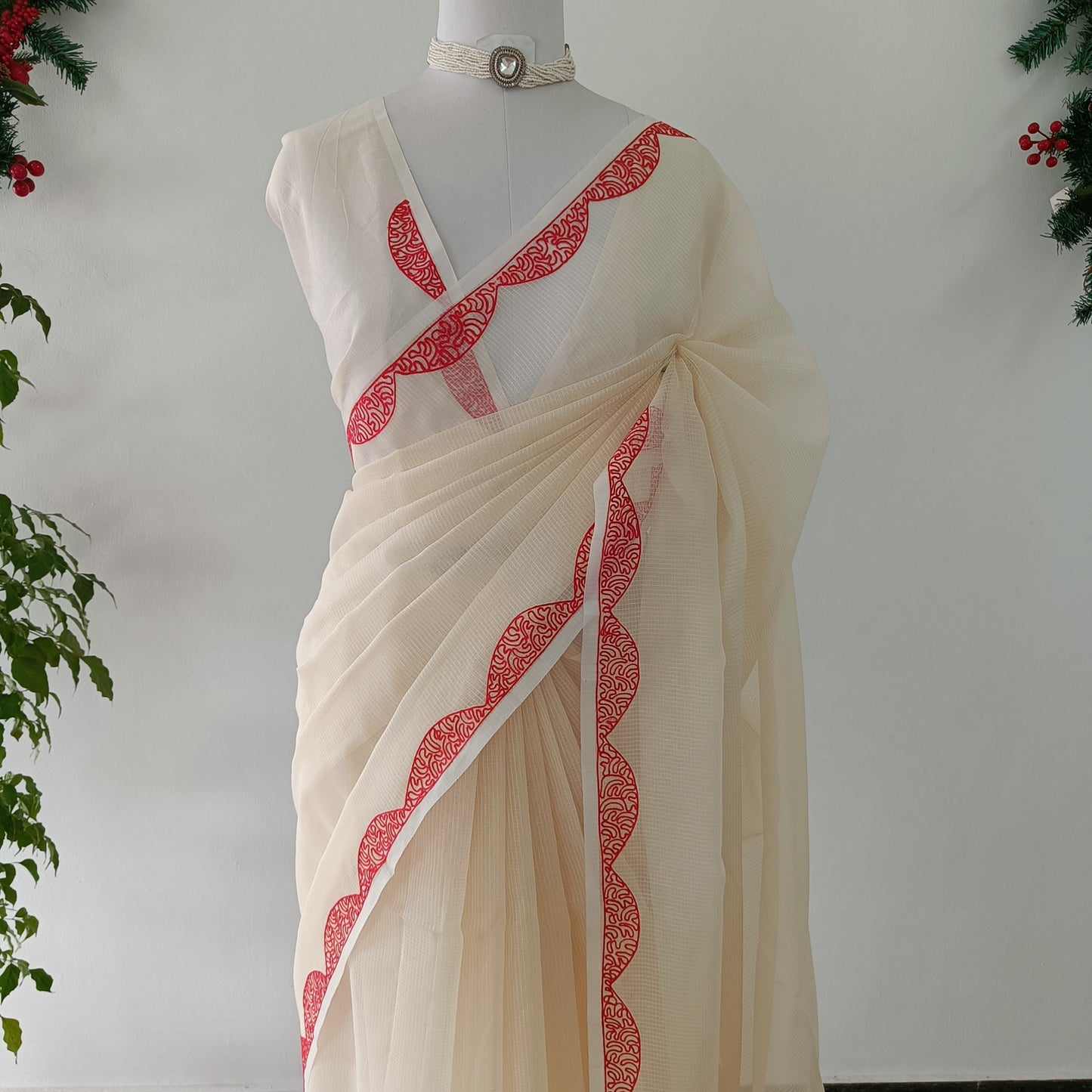 Kota Embroidery Saree