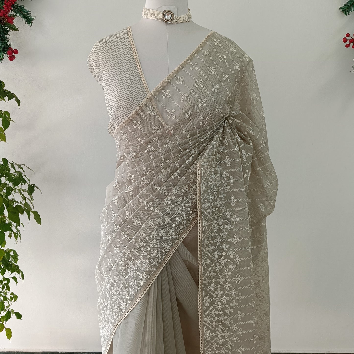 Kota Embroidery Saree