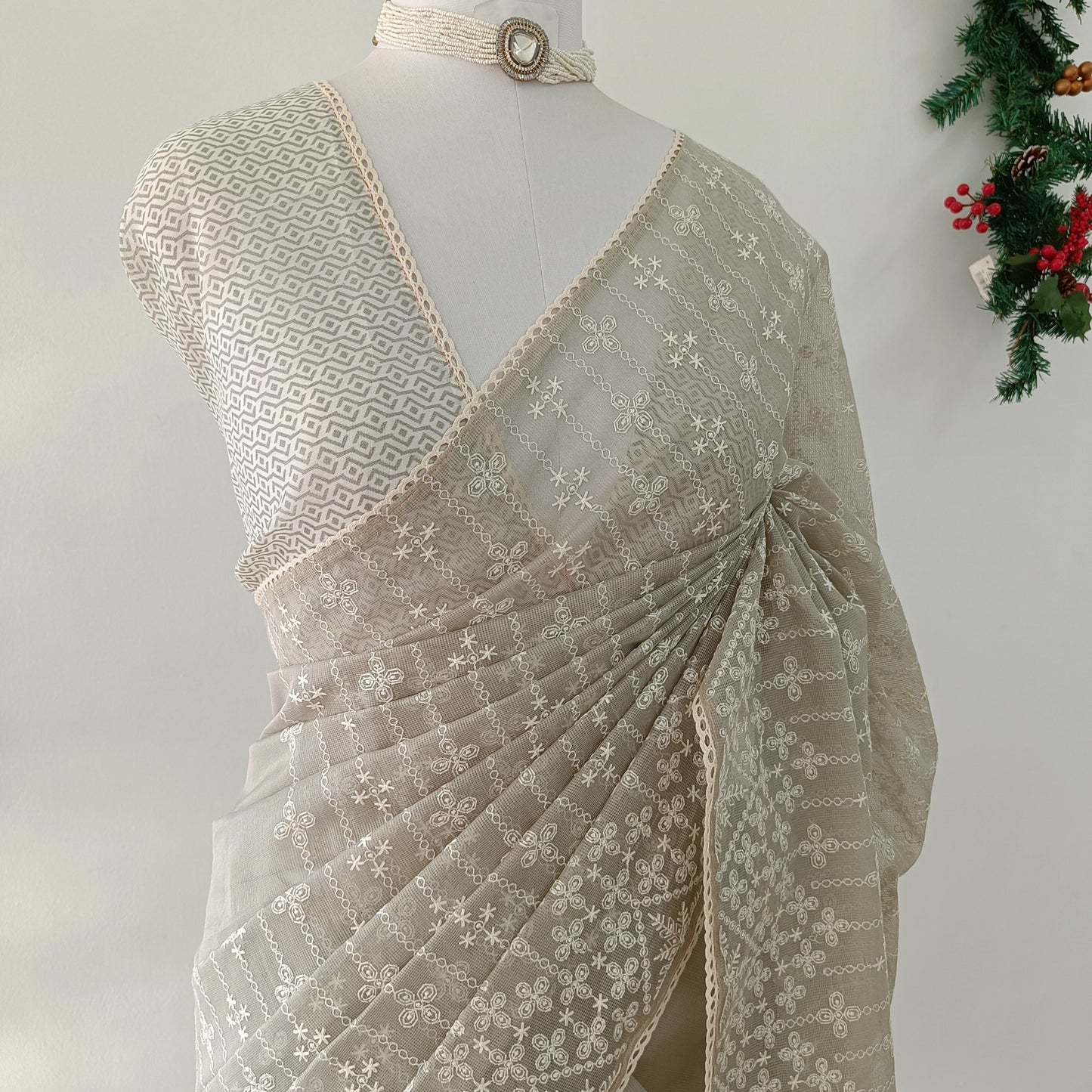 Kota Embroidery Saree