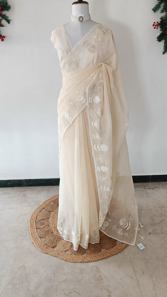 Kota Embroidery Saree