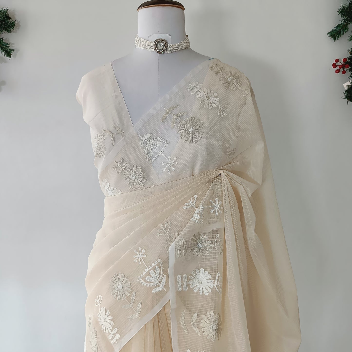 Kota Embroidery Saree