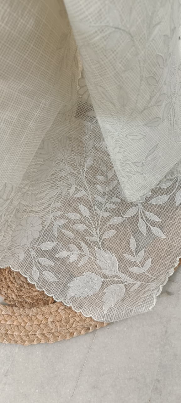 Kota Applique Work Saree