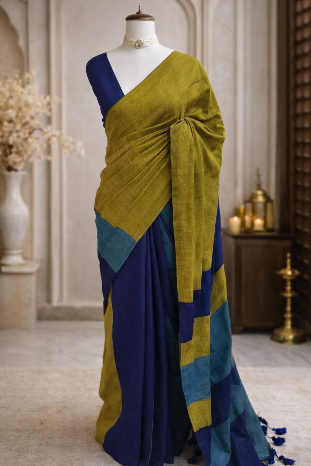 Striped Cotton Saree